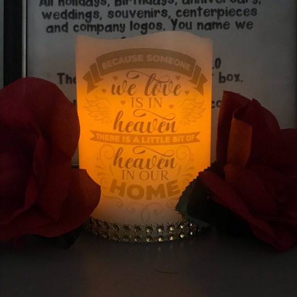 Personalized flameless candles - Picture 2 of 2